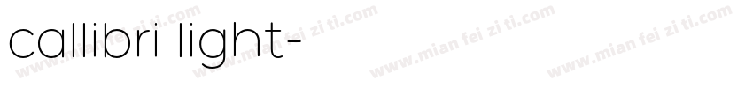 callibri light字体转换